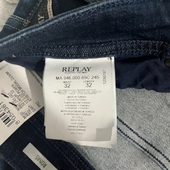 Replay Jeans Men's 32×32 Blue - Picture 2 of 9